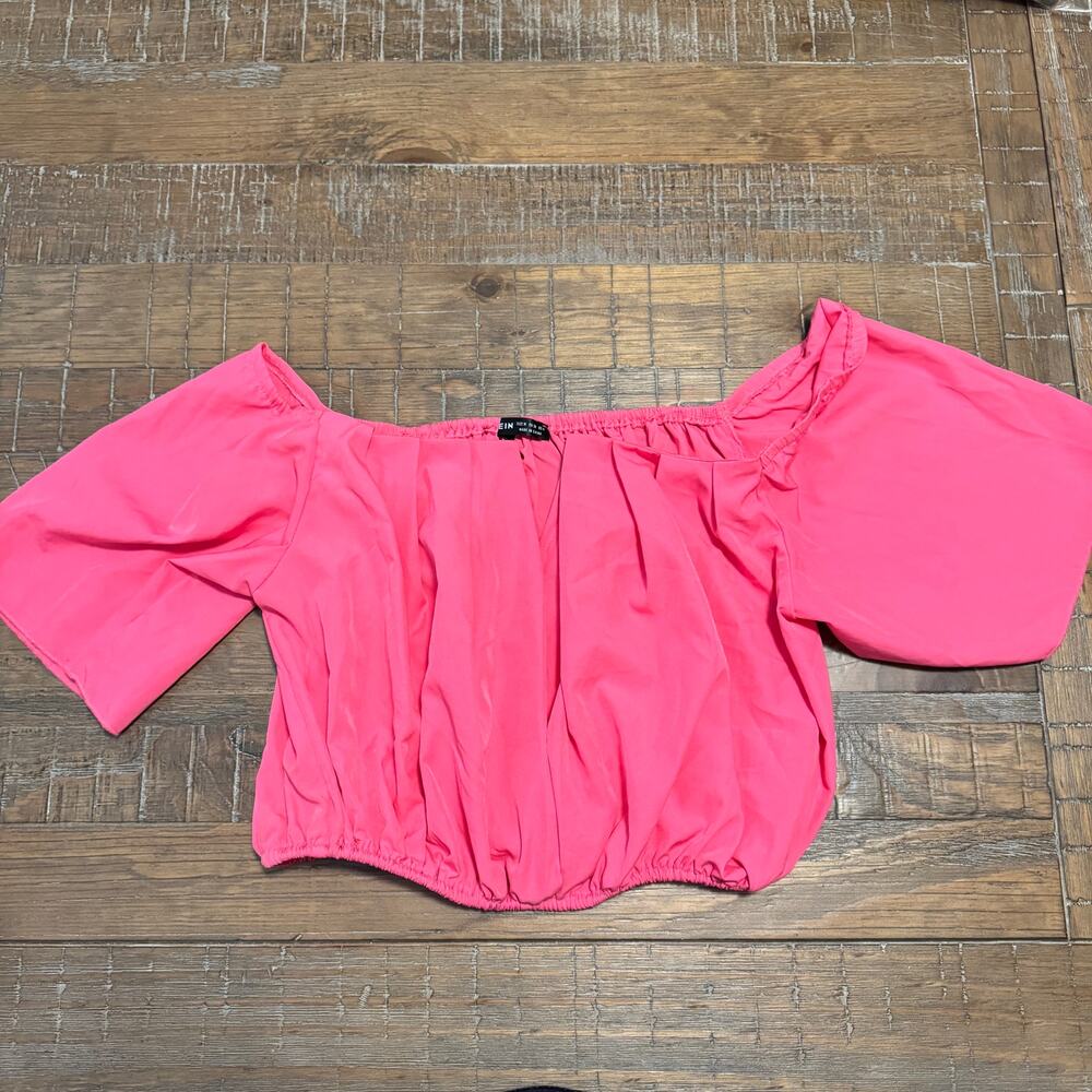 SHEIN Off the Shoulder Pink Blouse Size M Bohemian boho romantic date night